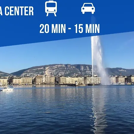Lac-montagne-leman-geneva, Garage, Tram Apartment Annemasse